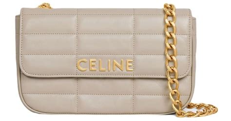 chain shoulder bag matelasse monochrome celine in quilted goatskin|Chain Shoulder Bag Matelasse Monochrome Celine in Quilted .